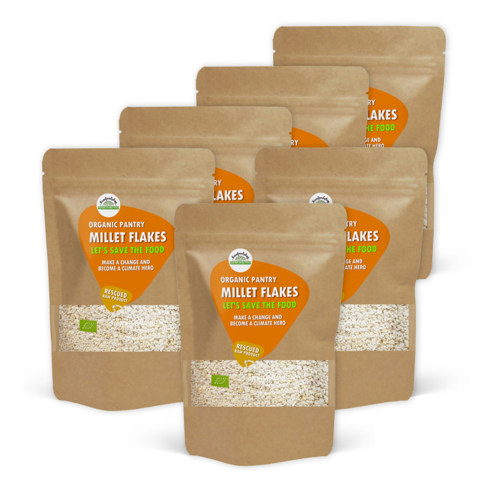 Hirseflak ØKO 1kg x 6 pakker i gruppen Råvarer & Drikke / Baking / Korn og flak hos Rawfoodshop Scandinavia AB (SFRAW006644001SET)