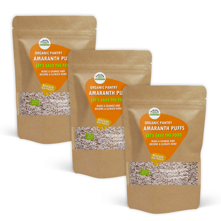 Amaranth Puffet ØKO 500g x 3 pakker i gruppen Råvarer & Drikke / Baking / Korn og flak hos Rawfoodshop Scandinavia AB (SFRAWAMA0011-SET3)