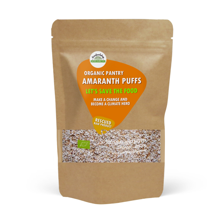 Amaranth Puffet ØKO 500g i gruppen Råvarer & Drikke / Baking / Korn og flak hos Rawfoodshop Scandinavia AB (SFRAWAMA0011)