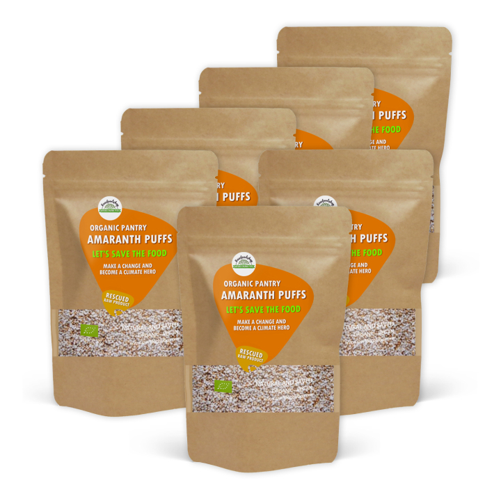 Amaranth Puffet ØKO 500g x 6 pakker i gruppen Råvarer & Drikke / Baking / Korn og flak hos Rawfoodshop Scandinavia AB (SFRAWAMA0011SET)