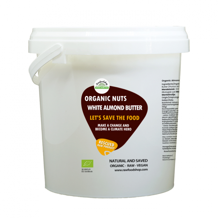 Mandelsmør Lyst RAW ØKO 1kg i gruppen Råvarer & Drikke / Spiskammer / Smør & Kremede Pålegg hos Rawfoodshop Scandinavia AB (SFRAWMAND654671)