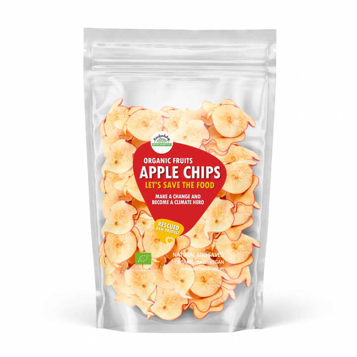 Eplechips RAW ØKO 500g i gruppen Råvarer & Drikke / Frukt og bær / Eple hos Rawfoodshop Scandinavia AB (SFRFRU200636500E)