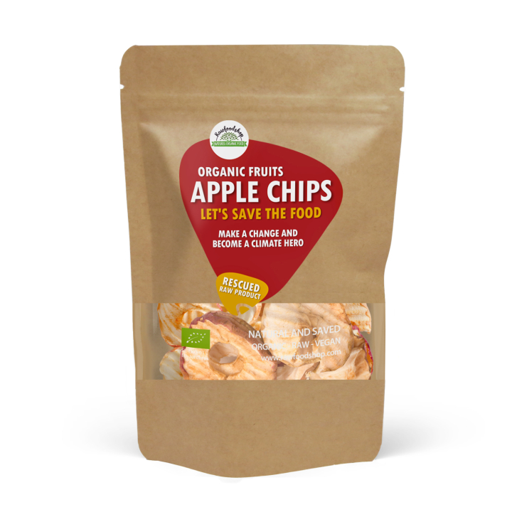 Eplechips RAW ØKO 500g i gruppen Råvarer & Drikke / Frukt og bær / Eple hos Rawfoodshop Scandinavia AB (SFRFRU200636500E)