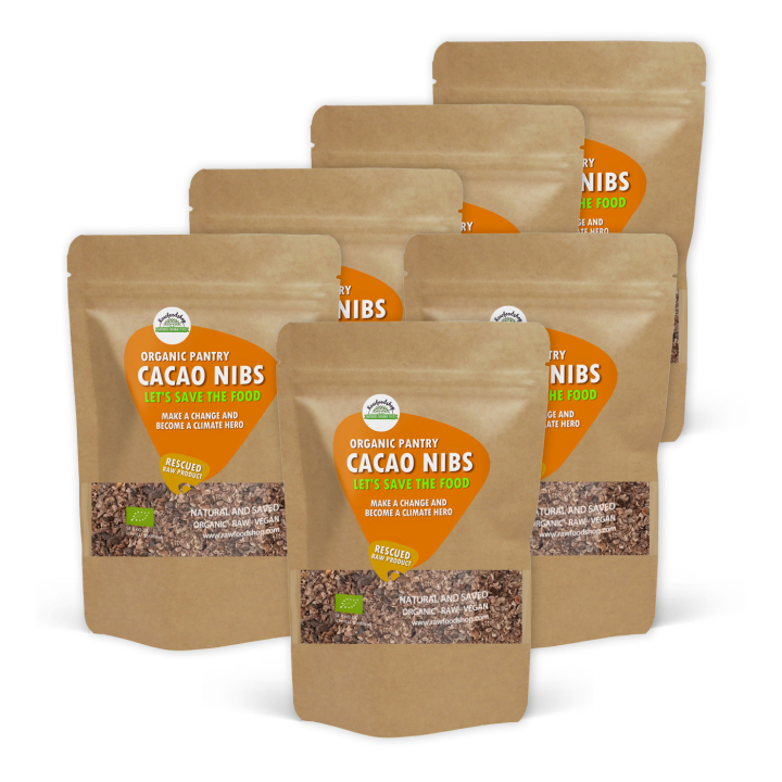 Kakaonibs RAW ØKO 1kg x 5 pakker i gruppen Råvarer & Drikke / Baking / Kakaoprodukter hos Rawfoodshop Scandinavia AB (SFRKAK1000751E-SET5)