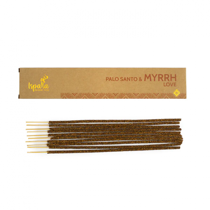 Isapalla Røkelse Palo Santo & Myrrh Love 10stk i gruppen Hjem & Sjel / Ritual & Seremoni / Røkelse, Llys og Dufter hos Rawfoodshop Scandinavia AB (SKU-291)