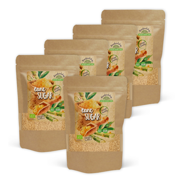 Råsukker ØKO 1kg x 5 pakker i gruppen Råvarer & Drikke / Baking / Søtning hos Rawfoodshop Scandinavia AB (SOT21-SET5)