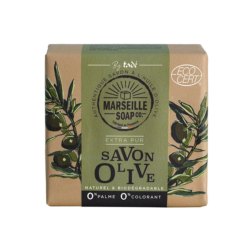 Fast Marseille Såpe 100g Oliven i gruppen Kroppspleie / Ferdige produkter / Såpe hos Rawfoodshop Scandinavia AB (TADSOLIDM2266)