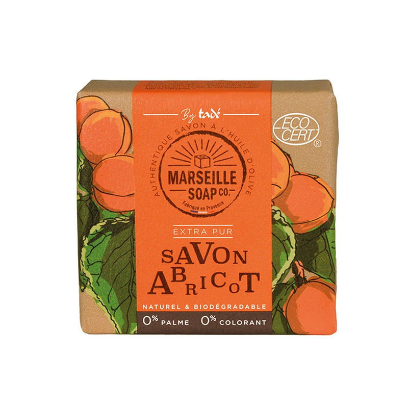 Fast Marseille Såpe 100g Aprikos i gruppen Hud & Kropp / Kropp / Håndsåpe hos Rawfoodshop Scandinavia AB (TADSOLIDM4932)