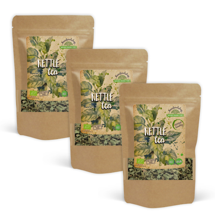 Brennesle Te ØKO 50g x 3 pakker i gruppen Råvarer & Drikke / Drikkevarer / Te hos Rawfoodshop Scandinavia AB (TE04-SET3)