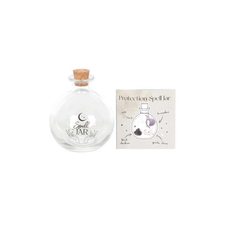 Glass Magic Spell Jar med Oppskriftshefte i gruppen Hjem & Sjel / Harmonisk livsstil / Self Care hos Rawfoodshop Scandinavia AB (WT-65323)