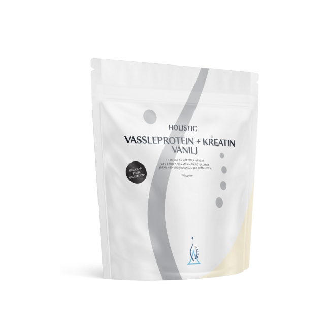 Vassleprotein + Kreatin Vanilje 750g