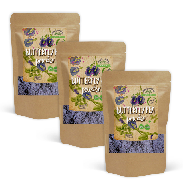 Butterfly Pea RAW 100g x 3 pakker