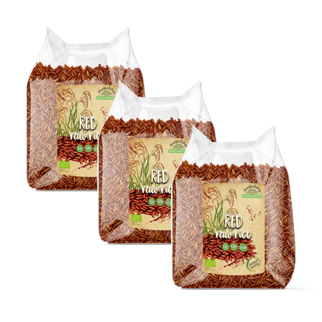 Ris Rødt ØKO 1kg x 3 pakker