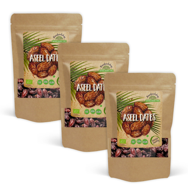 Aseel Dadler utkjernede ØKO 500g x 3 pakker