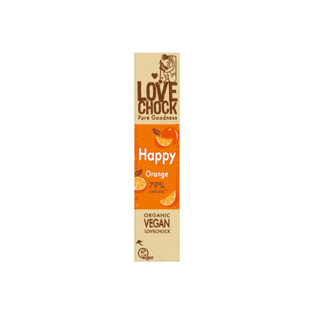 Happy Sjokolade med Appelsin 79% ØKO 40g