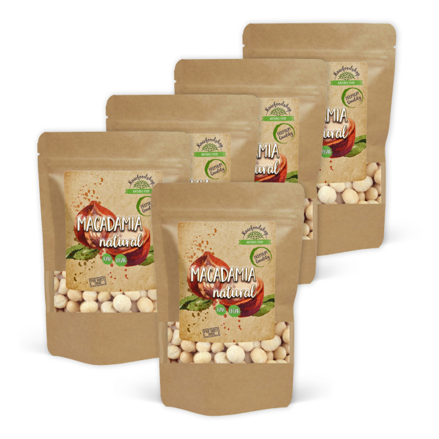 Macadamianøtter Premium RAW 1 kg x 5 pakker