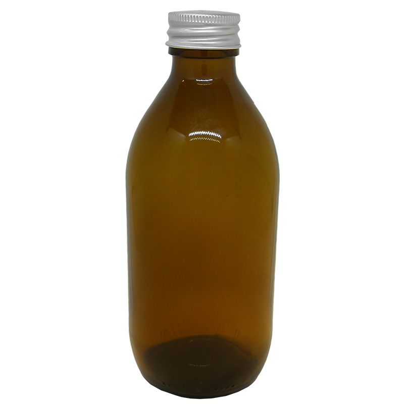 Glassflaske Brun 250ml