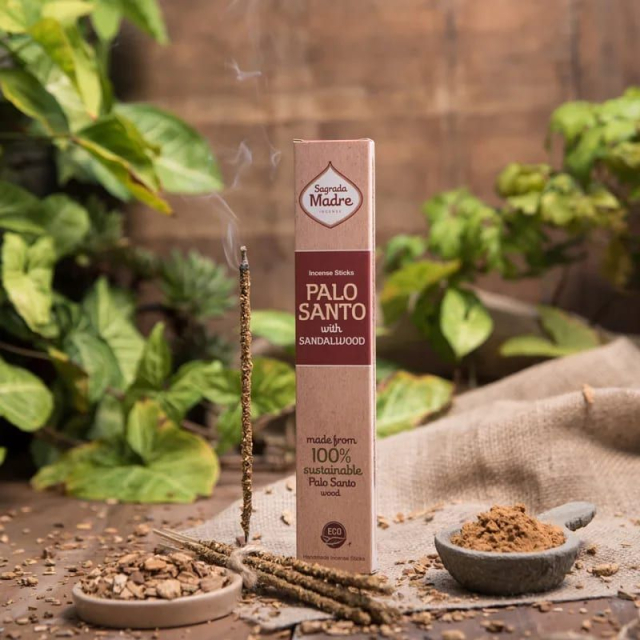 Palo Santo & Sandeltre røkelsespinner 8 stk