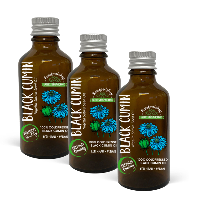 Svartfrøolje kaldpresset ØKO 50ml x 3 flasker
