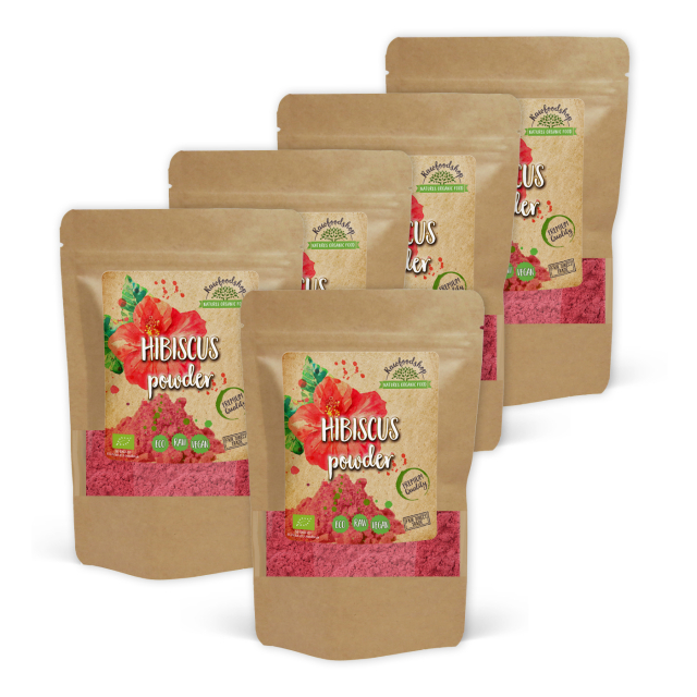 Hibiskus Pulver ØKO 125g x 5 pakker