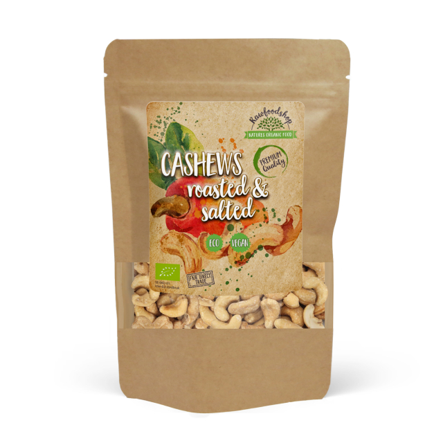 Cashewnøtter Ristet & Saltet ØKO 500g