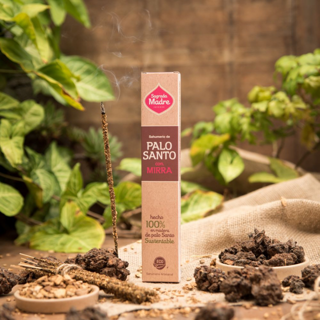 Palo Santo & Myrra røkelsespinner 8 stk