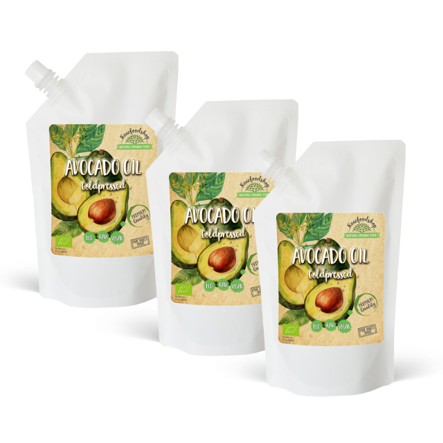 Avokadoolje ØKO 1000 ml x 3 pakker