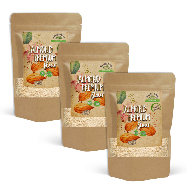 Mandelmel Premium RAW 500g x 3 pakker