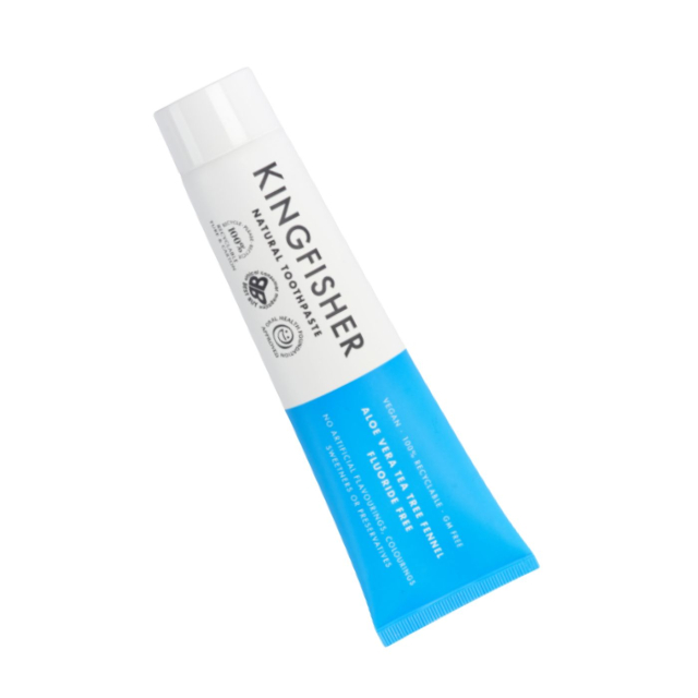 Tannkrem Kingfisher Aloe, Tea Tree & Fennikel Fluorfri 100 ml