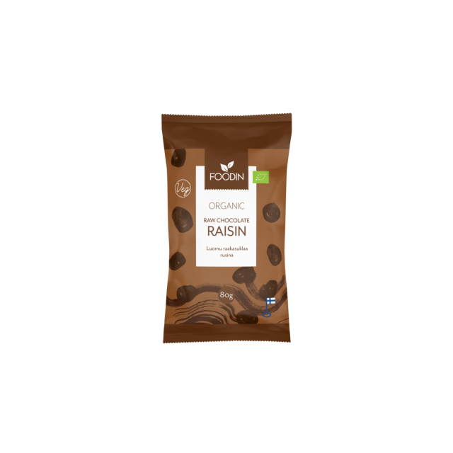 Rosiner i Råsjokolade ØKO 80g