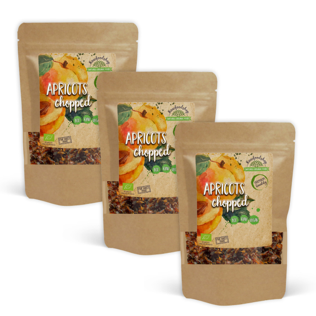 Aprikoser i biter ØKO 1kg x 3 pakker
