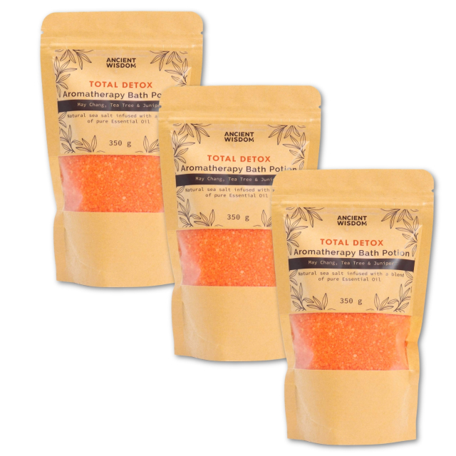 Badesalt Total Detox 350g x 3 pakker