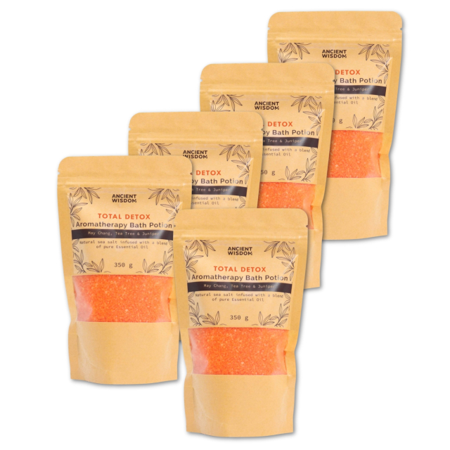Badesalt Total Detox 350g x 5 pakker