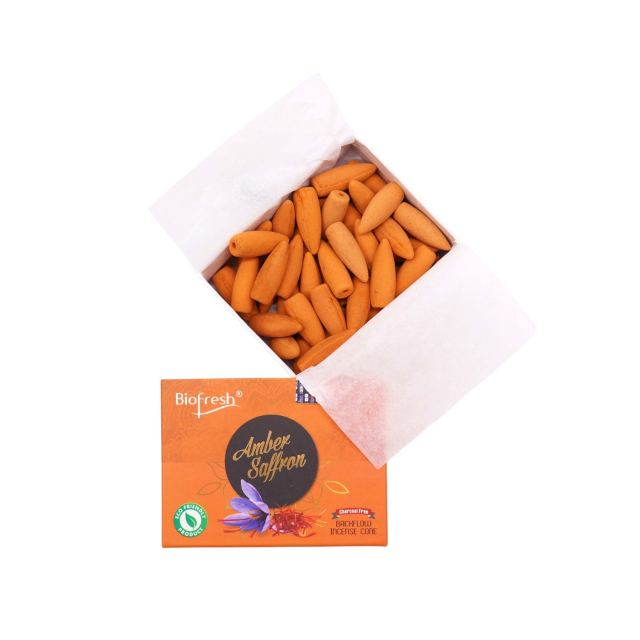 Røkelseskjegler Amber & Safran 40 stk