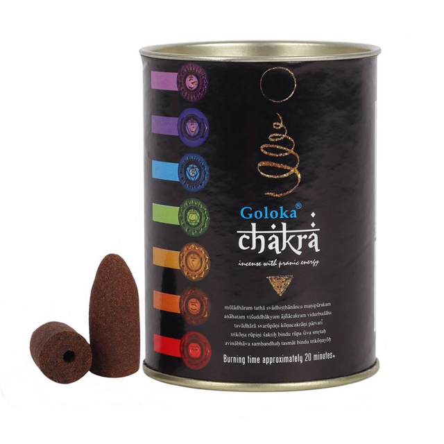 Goloka Chakra Backflow Røkelsekjegler