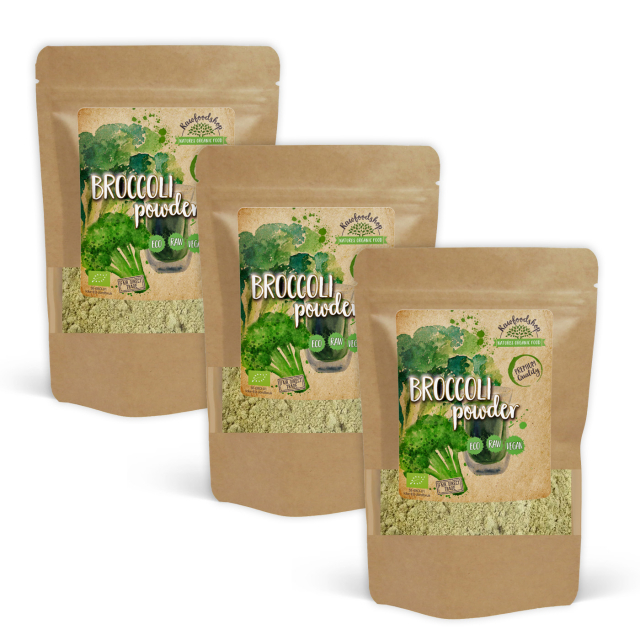 Brokkolipulver ØKO 250g x 3 pakker