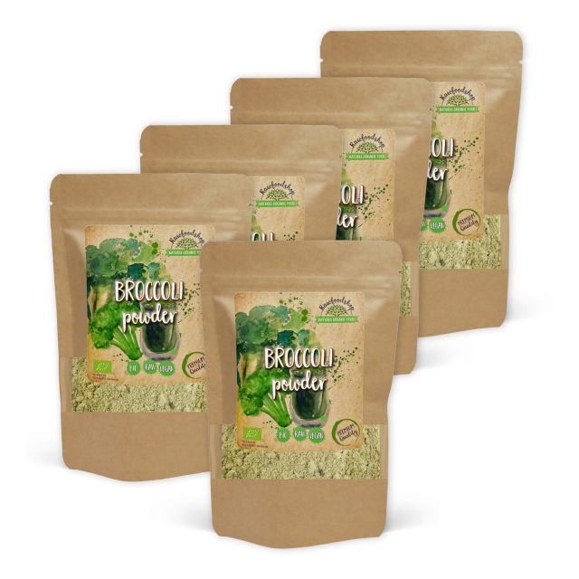 Brokkolipulver ØKO 250g x 5 pakker