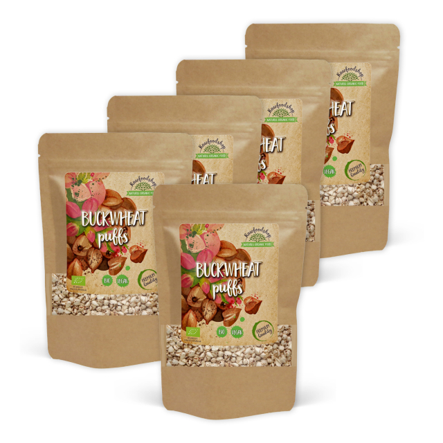 Bokhvetepuffer ØKO 60g x 5 pakker