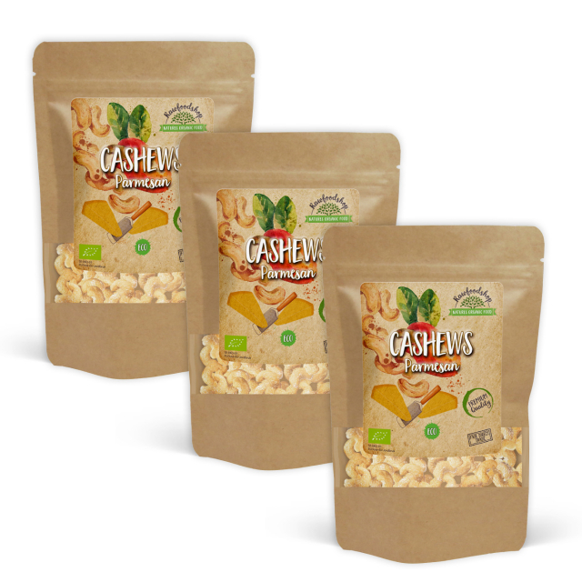 Cashewnøtter Parmesan ØKO 200g x 3 pakker