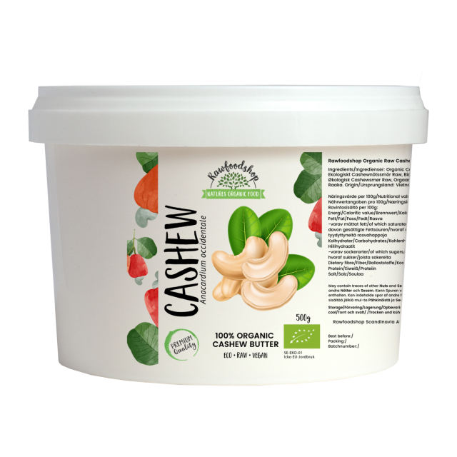 Cashewnöt smør RAW ØKO 500g