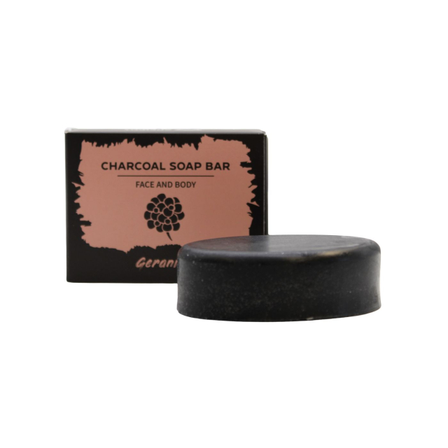 Geranium Såpe Aktivt Kull 85g