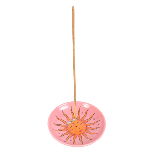 Røkelsesskål Rosa med Sol