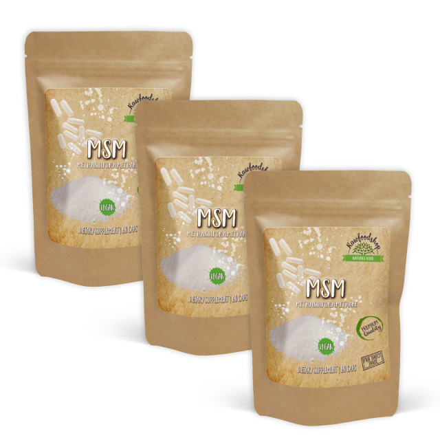 MSM 500mg 60 kapsler x 3 pakker