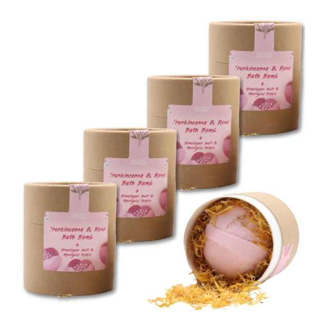 Badebombe Røkelse & Rose 170g x 5 stk