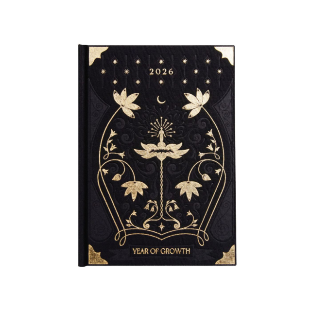 Dagbok  Year of Growth 2026 Svart