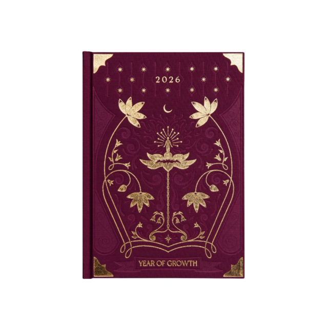 Dagbok Year of Growth 2026 Vinrød