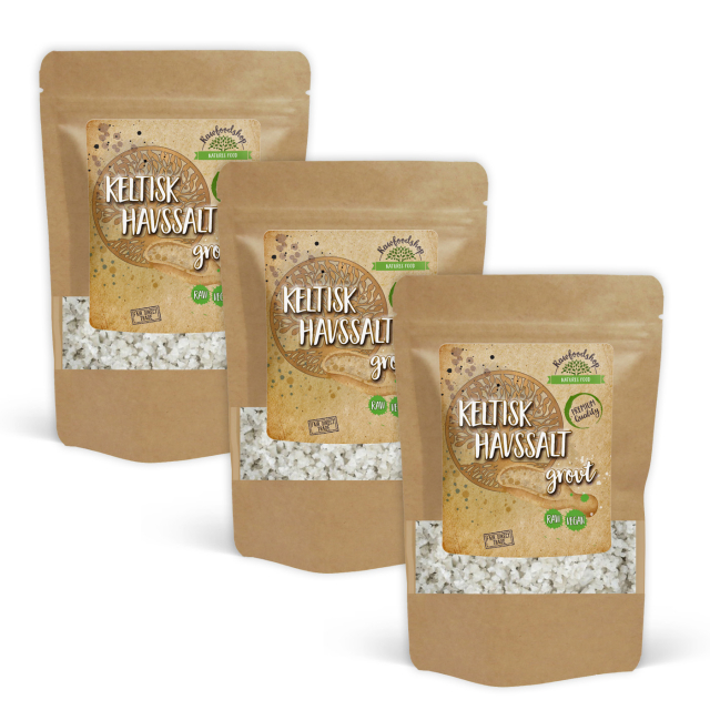 Celtic Havsalt Grovt 1kg x 3 pakker