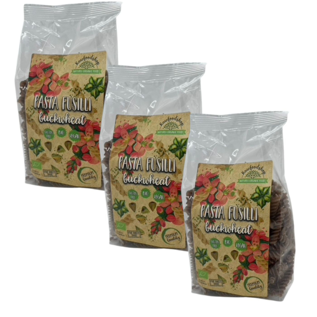 Pasta Bokhvete Fusilli ØKO 1kg x 3 pakker