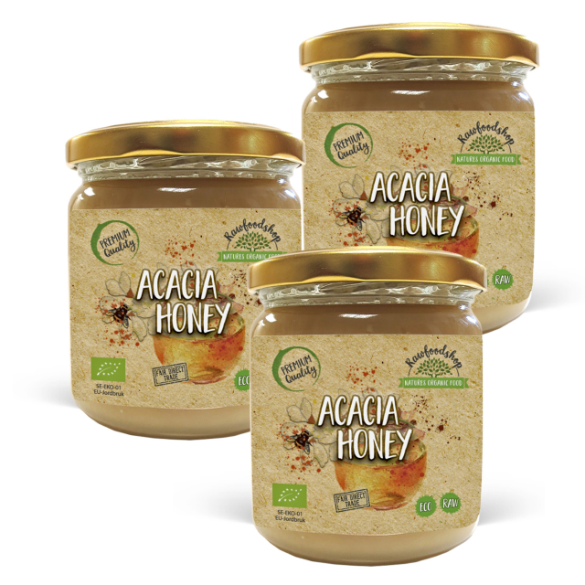 Akasiehonning ØKO 500g x 3 bokser