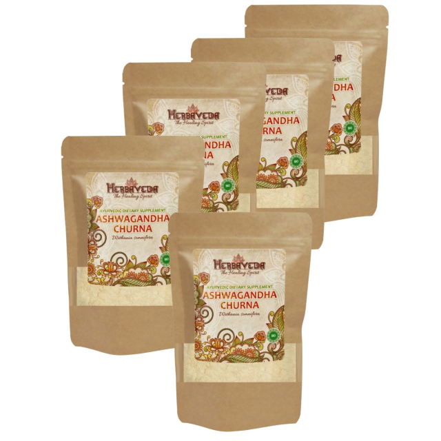 Ashwagandha Churna ØKO 250g x 5 pakker